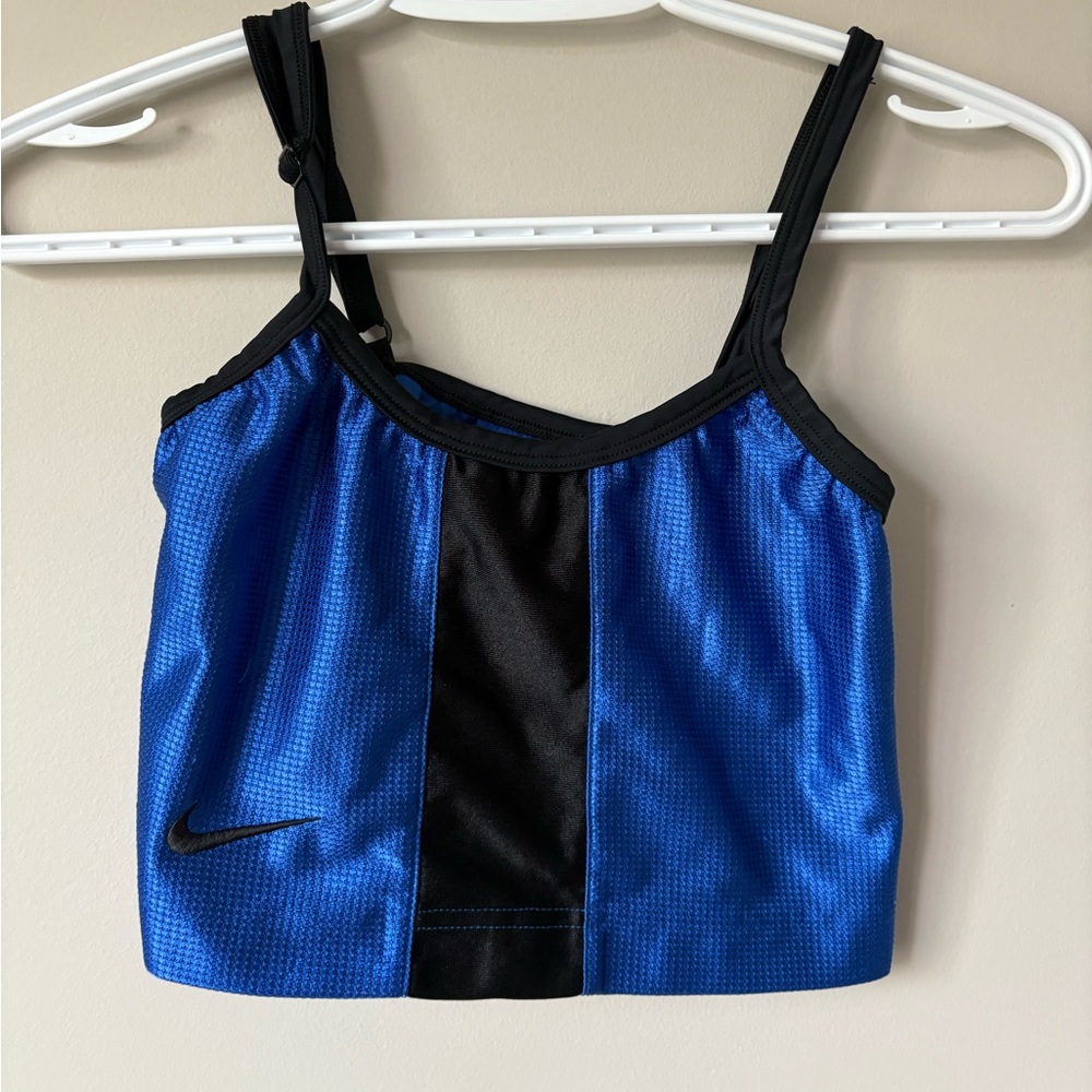 Vintage Nike Black and Blue Athletic Tank